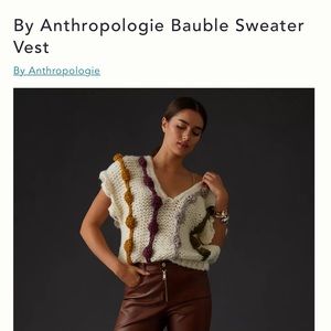 Anthropologie Bauble Sweater Vest- 2024
